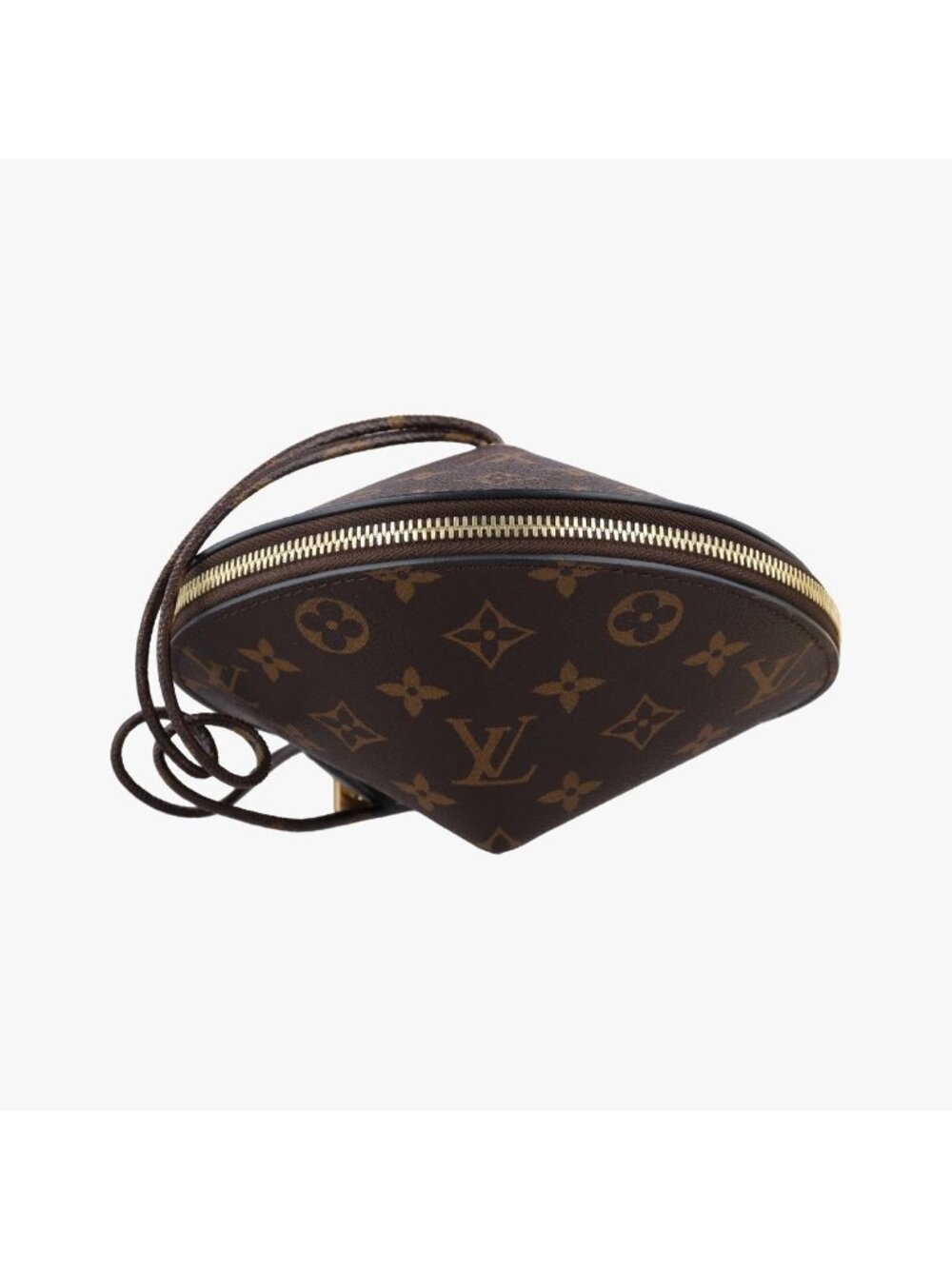 Louis Vuitton Tupi Brown Monogram Canvas Cowhide Leather Clutch